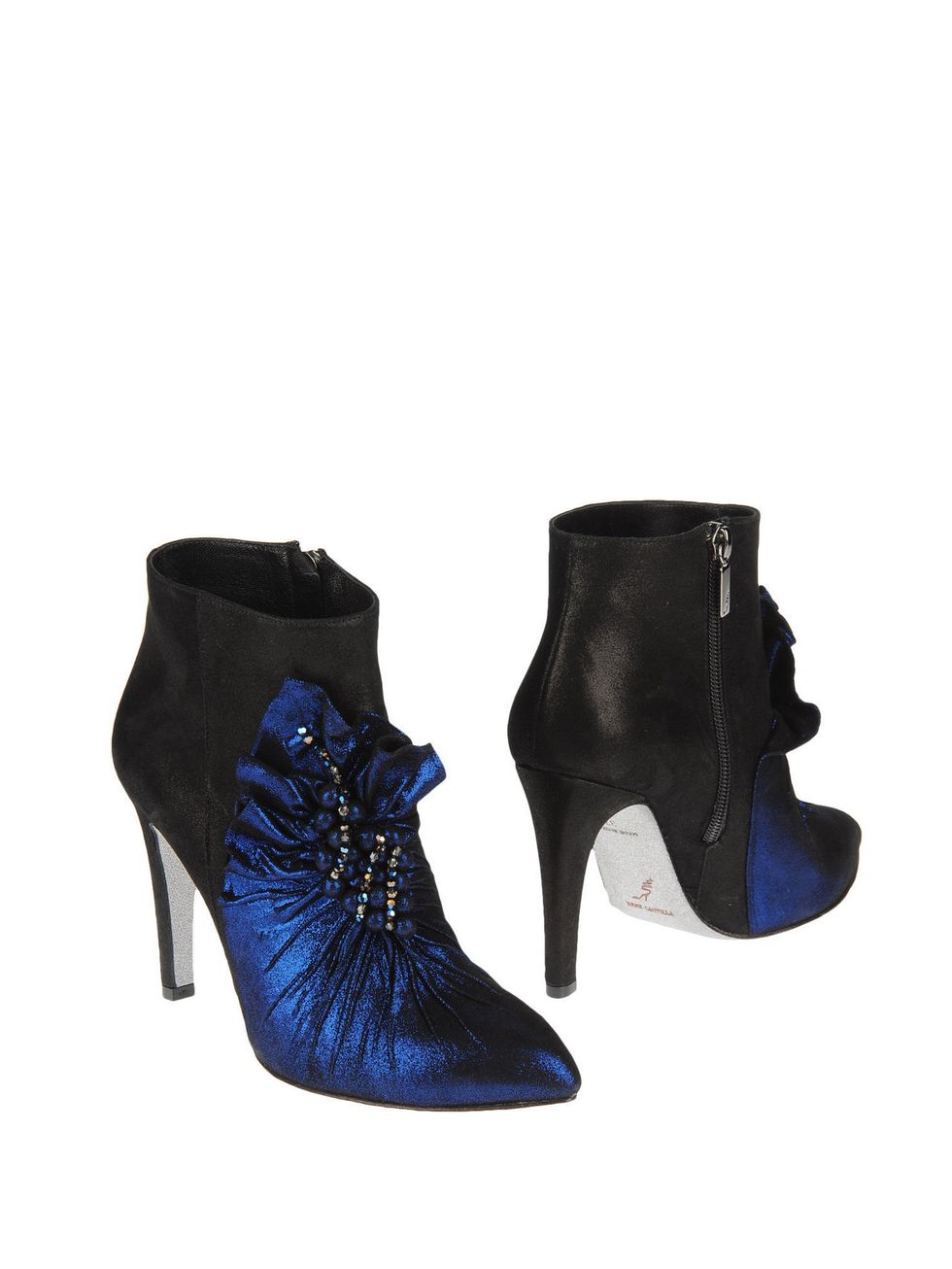 Footwear, Fashion, Boot, Electric blue, Leather, Foot, Fashion design, Synthetic rubber, Buckle, High heels, 