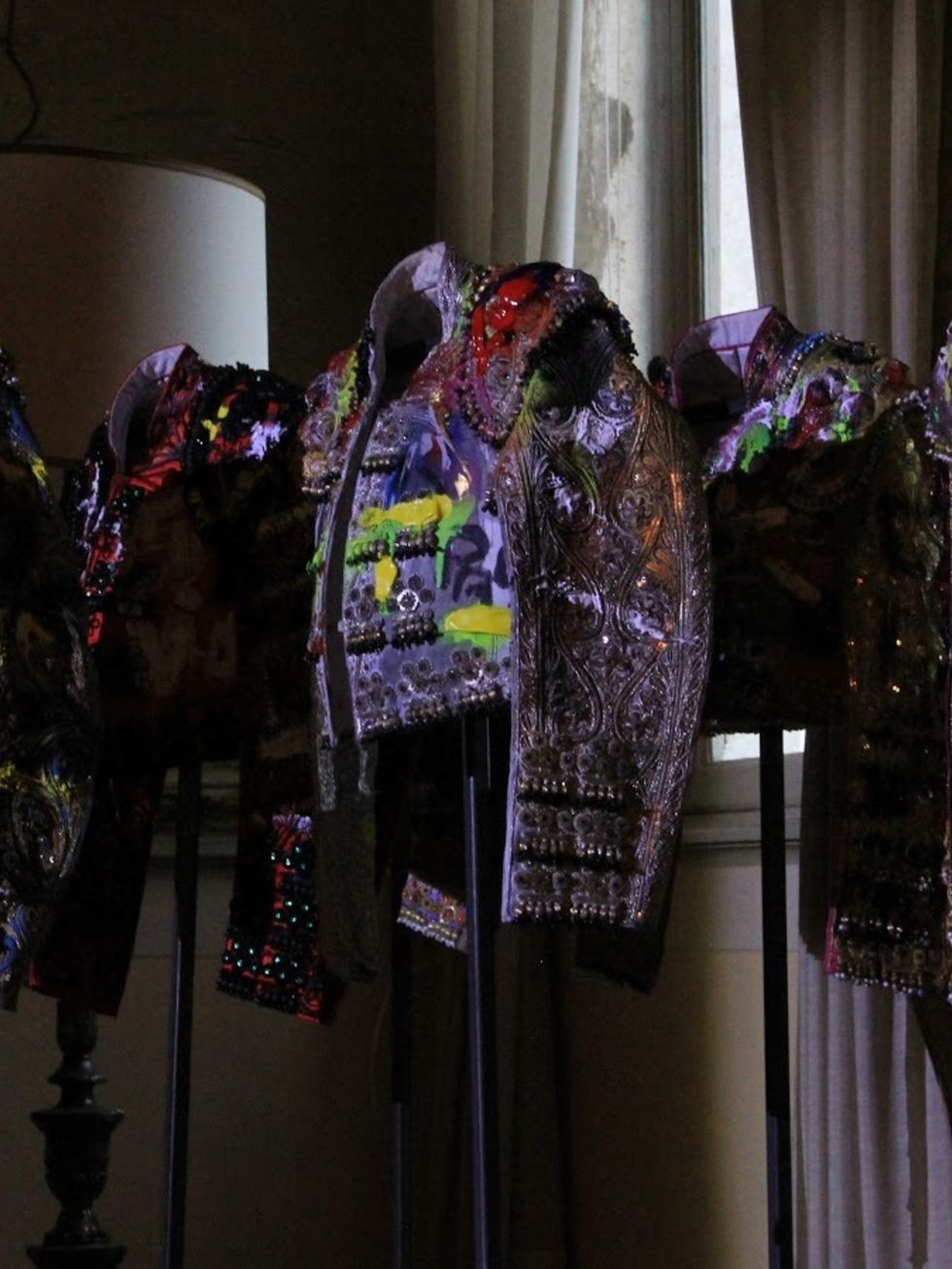 Purple, Collection, Visual arts, Clothes hanger, Lace, 