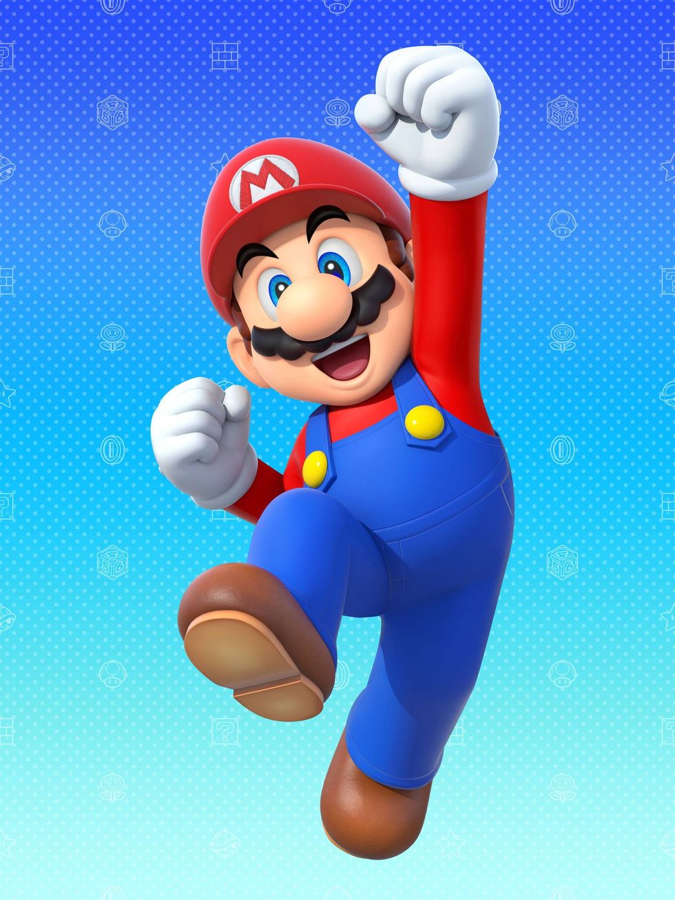 Finger, Mario, Animated cartoon, Animation, Playing sports, Celebrating, Fictional character, Pleased, Graphics, Illustration, 