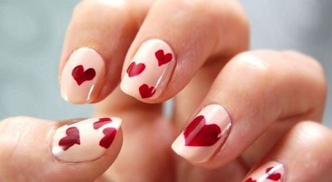 Finger, Skin, Red, Nail, Nail care, Pink, Nail polish, Pattern, Manicure, Carmine, 