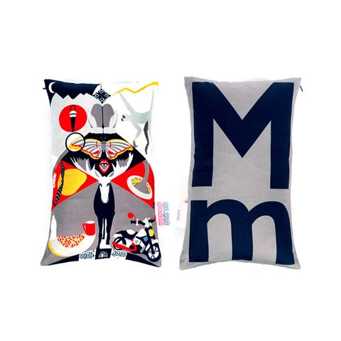 Product, Textile, Throw pillow, Font, Pillow, Cushion, Linens, Fictional character, Home accessories, Bedding, 