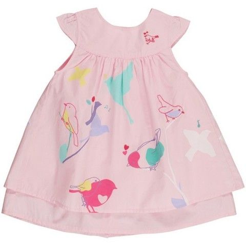 Product, Textile, Pink, Pattern, Baby & toddler clothing, Peach, Aqua, Lavender, Bird, Teal, 