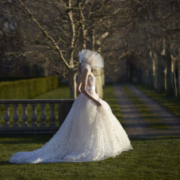 Clothing, Dress, Bridal clothing, Wedding dress, Gown, Bride, Bridal party dress, Ivory, Embellishment, Wedding, 
