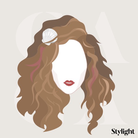 Brown, Hairstyle, Style, Long hair, Brown hair, Hair coloring, Illustration, Ringlet, Liver, Animation, 