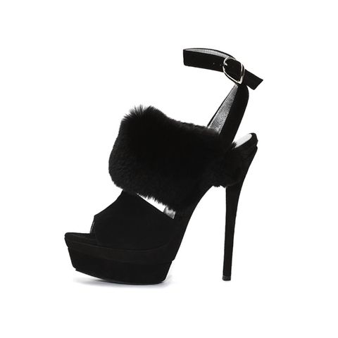 High heels, Basic pump, Sandal, Black, Beige, Leather, Strap, Fashion design, Foot, Court shoe, 