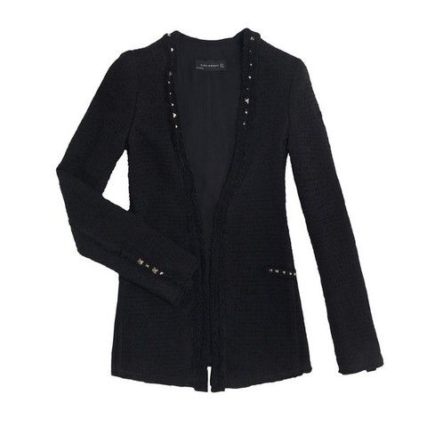 Sleeve, Collar, Textile, White, Style, Coat, Pattern, Fashion, Black, Blazer, 
