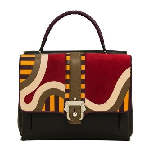 Product, Brown, Yellow, Bag, Textile, Red, White, Fashion accessory, Style, Luggage and bags, 