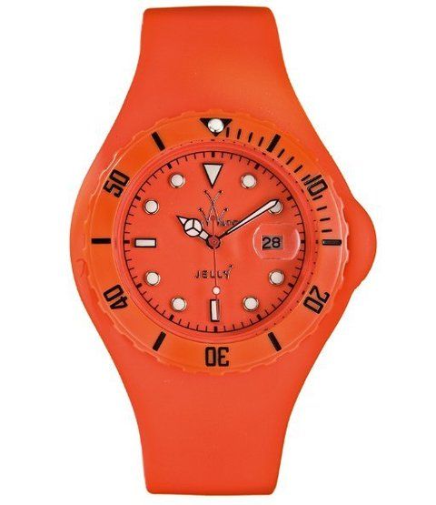 Product, Brown, Orange, Analog watch, Watch, Red, Peach, Wrist, Amber, Font, 