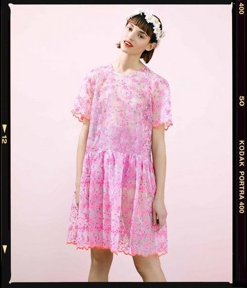 Clothing, Sleeve, Dress, Shoulder, Photograph, Pattern, Pink, One-piece garment, Magenta, Style, 