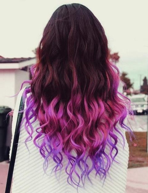 Hairstyle, Magenta, Red, Pink, Purple, Style, Violet, Red hair, Long hair, Hair coloring, 