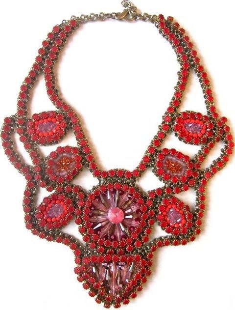 Product, Jewellery, Red, White, Fashion accessory, Pink, Necklace, Pattern, Natural material, Carmine, 