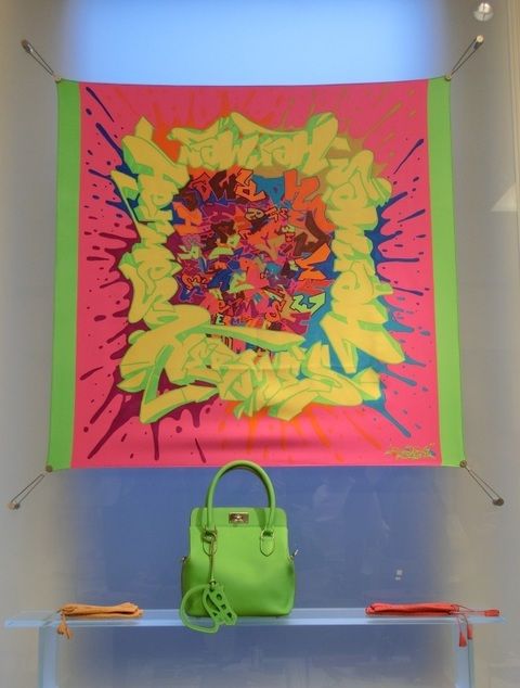 Yellow, Bag, Colorfulness, Paint, Majorelle blue, Art, Luggage and bags, Art paint, Visual arts, Sandal, 