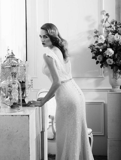 Dress, Shoulder, Photograph, White, Room, Style, Formal wear, Gown, One-piece garment, Bridal clothing, 