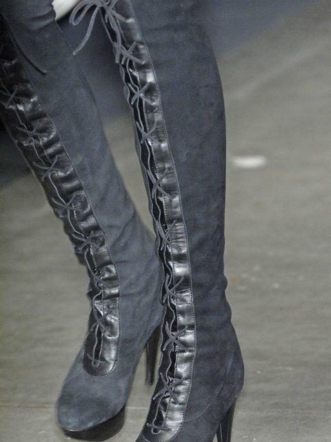 Textile, Style, Fashion, Black, Leather, Fashion design, Foot, Silver, Boot, 