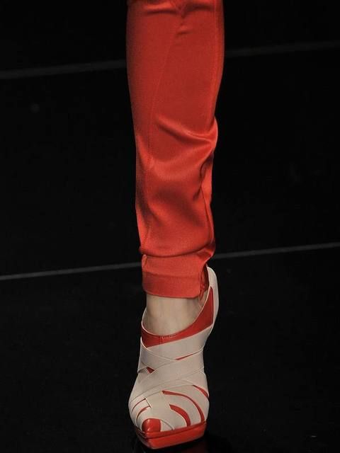 Human leg, Joint, Red, Standing, Carmine, Sock, Walking shoe, Active pants, Balance, Ankle, 