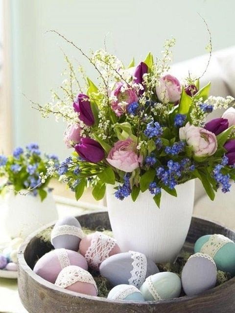 Blue, Bouquet, Petal, Flower, Purple, Ingredient, Lavender, Cut flowers, Easter egg, Egg, 