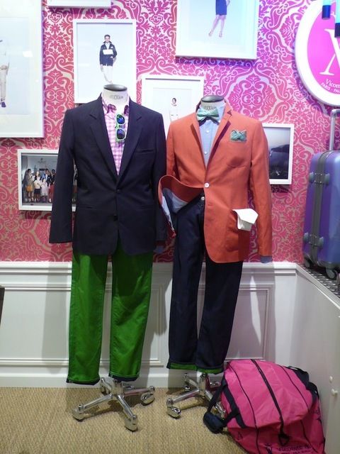 Dress shirt, Collar, Trousers, Coat, Outerwear, Red, Formal wear, Magenta, Pink, Suit trousers, 