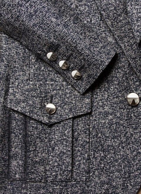 Collar, Sleeve, Dress shirt, Textile, Pattern, Button, Fashion, Black, Natural material, Pocket, 