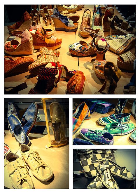 Art, Collection, Retail, Natural material, Feather, Shoe store, Outdoor shoe, Walking shoe, Insect, Pollinator, 
