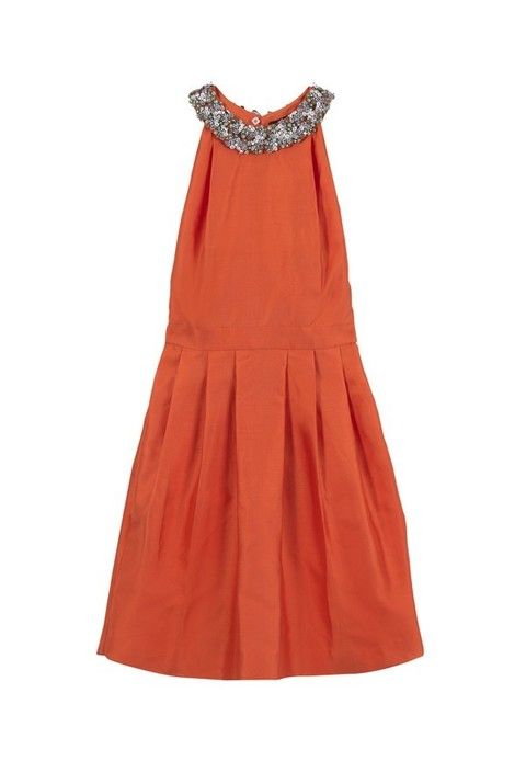 Brown, Sleeve, Textile, Dress, Orange, One-piece garment, Fashion, Maroon, Day dress, Peach, 