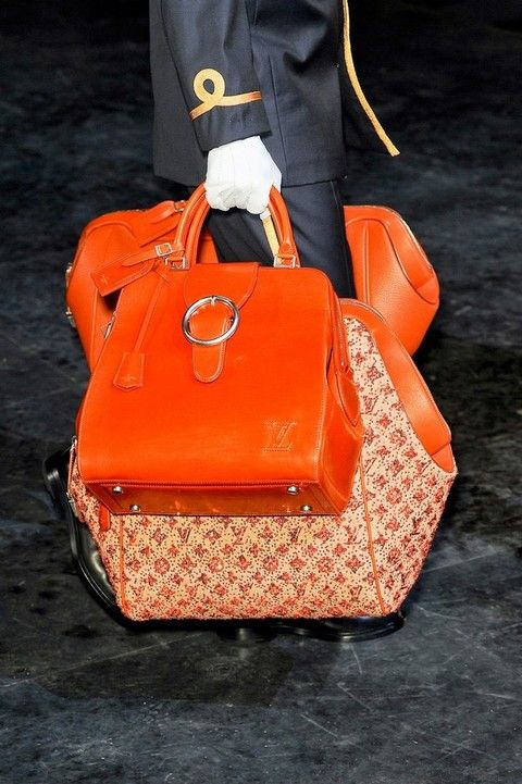 Bag, Orange, Shoulder bag, Kelly bag, Luggage and bags, Material property, Pocket, Peach, Strap, Brand, 