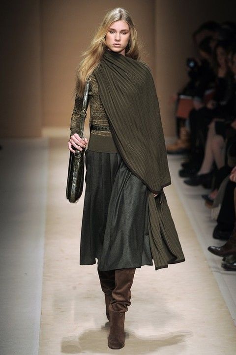 Clothing, Footwear, Leg, Brown, Human body, Textile, Joint, Outerwear, Fashion show, Style, 