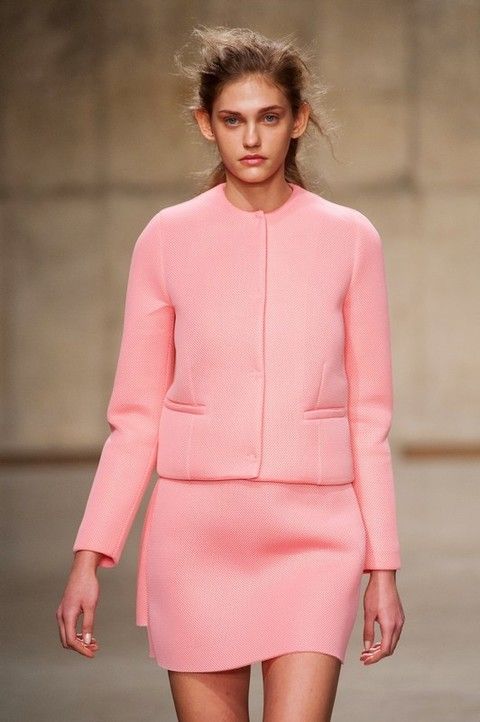 Clothing, Lip, Human body, Sleeve, Shoulder, Textile, Joint, Outerwear, Pink, Fashion model, 