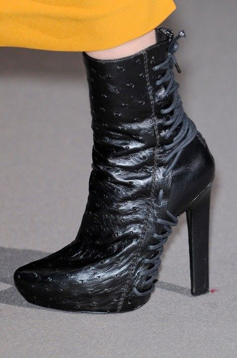 Footwear, Boot, Fashion, Black, Leather, Material property, High heels, Fashion design, Natural material, Synthetic rubber, 
