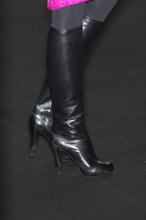 Textile, Boot, Leather, Purple, Black, Latex, Knee-high boot, Material property, Costume accessory, Synthetic rubber, 