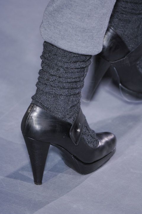 Footwear, Textile, Shoe, Style, Fashion, Black, Grey, Leather, Material property, High heels, 