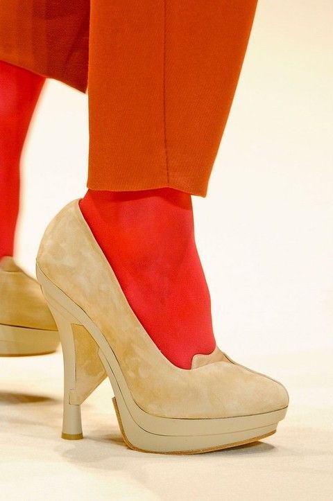 Footwear, High heels, Shoe, Red, Tan, Basic pump, Fashion, Carmine, Beige, Close-up, 