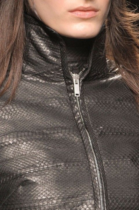 Clothing, Lip, Brown, Jacket, Hairstyle, Skin, Textile, Collar, Outerwear, Style, 