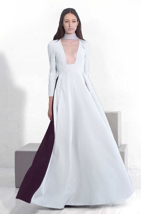 Sleeve, Shoulder, Dress, Textile, White, Formal wear, Style, Gown, Bridal clothing, Fashion model, 