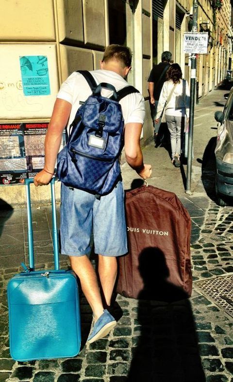 Bag, Luggage and bags, Street fashion, Travel, Baggage, Cobalt blue, Snapshot, Backpack, Cleanliness, Hand luggage, 