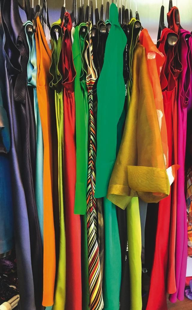 Yellow, Textile, Clothes hanger, Magenta, Collection, Fashion design, 