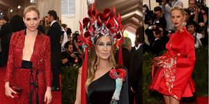 Flooring, Red, Carpet, Fashion, Dress, Headpiece, Hair accessory, Premiere, Red carpet, Makeover, 
