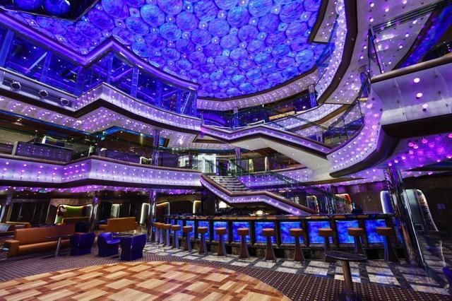 Blue, Purple, Ceiling, Interior design, Violet, Hall, Lavender, Majorelle blue, Interior design, Lobby, 