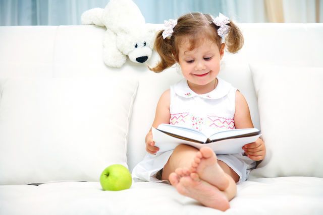Hand, Room, Sitting, Stuffed toy, Fruit, Reading, Plush, Book, Learning, Produce, 