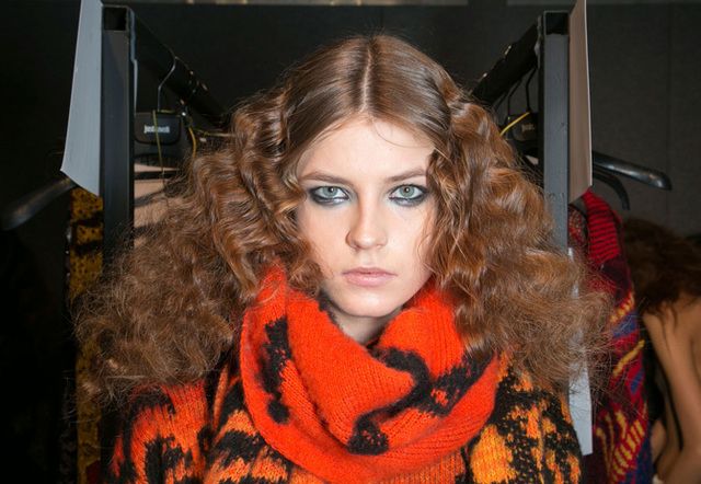 Eyebrow, Textile, Eyelash, Orange, Stole, Fur, Eye liner, Shawl, Blond, Wrap, 