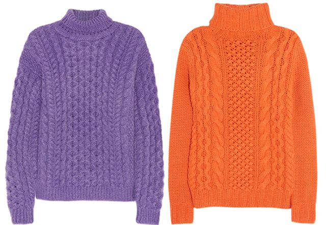 Product, Sleeve, Sweater, Textile, Outerwear, Wool, Purple, Orange, Woolen, Violet, 