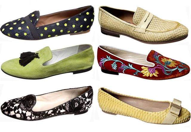 Footwear, Product, Brown, Yellow, Green, Style, Pattern, Ballet flat, Tan, Fashion, 