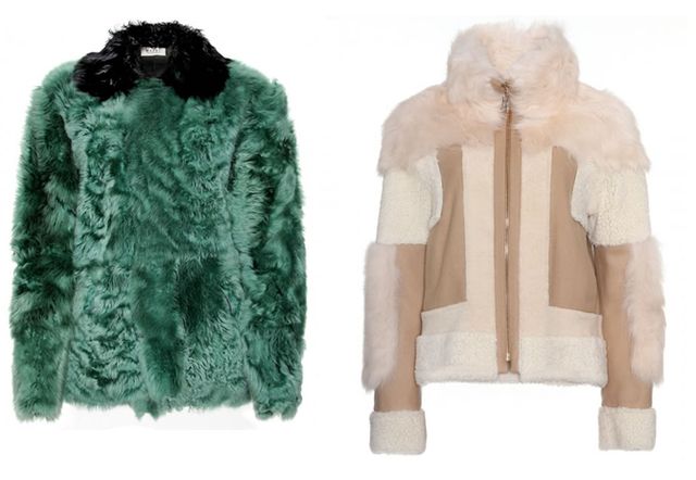 Product, Sleeve, Textile, Outerwear, Natural material, Animal product, Teal, Fur, Beige, Woolen, 