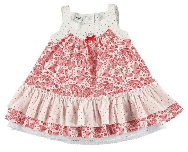 Product, Textile, Red, White, Collar, Pattern, Sleeveless shirt, Baby & toddler clothing, Dress, One-piece garment, 