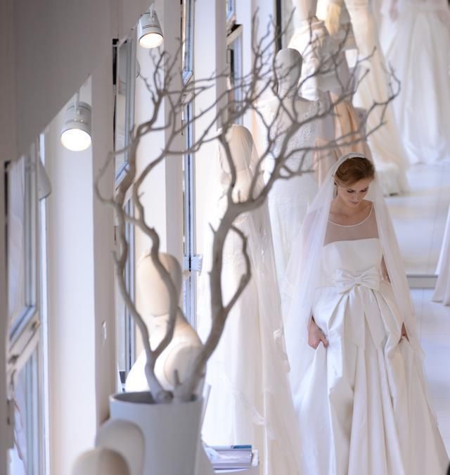 Branch, Dress, Interior design, Twig, Interior design, Bridal clothing, Gown, Wedding dress, One-piece garment, Bridal party dress, 