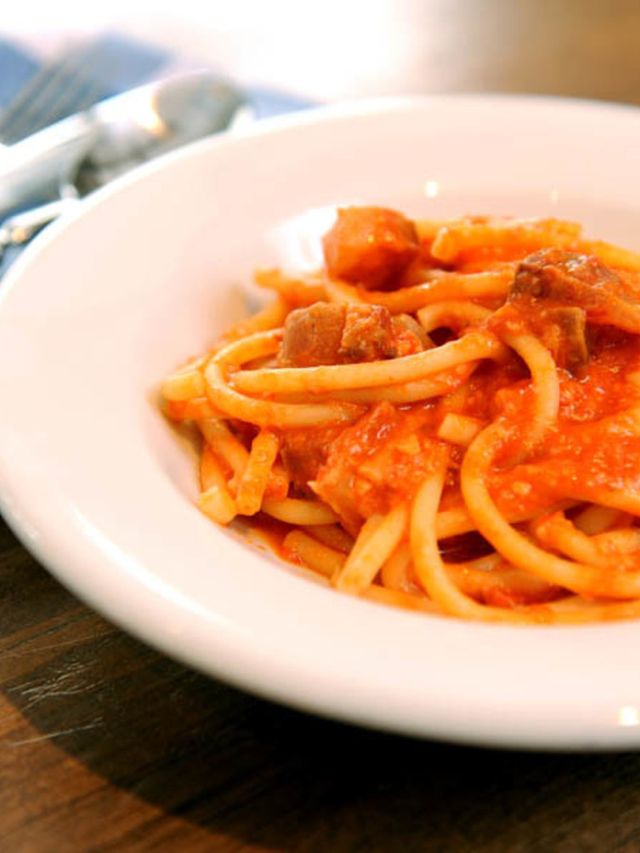 Food, Cuisine, Dish, Al dente, Bigoli, Spaghetti, Naporitan, Bucatini, Ingredient, Noodle, 