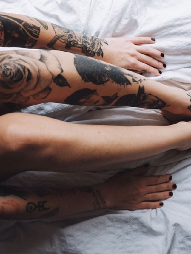 Arm, Human, Tattoo, Finger, Skin, Elbow, Wrist, Joint, Pattern, Muscle, 