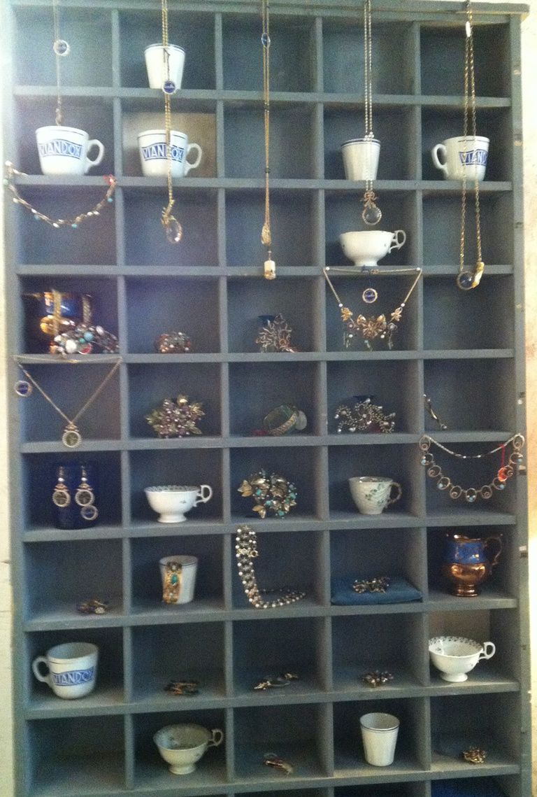 Blue, Wall, Shelving, Shelf, Collection, Natural material, Display case, Teal, Cupboard, Hutch, 