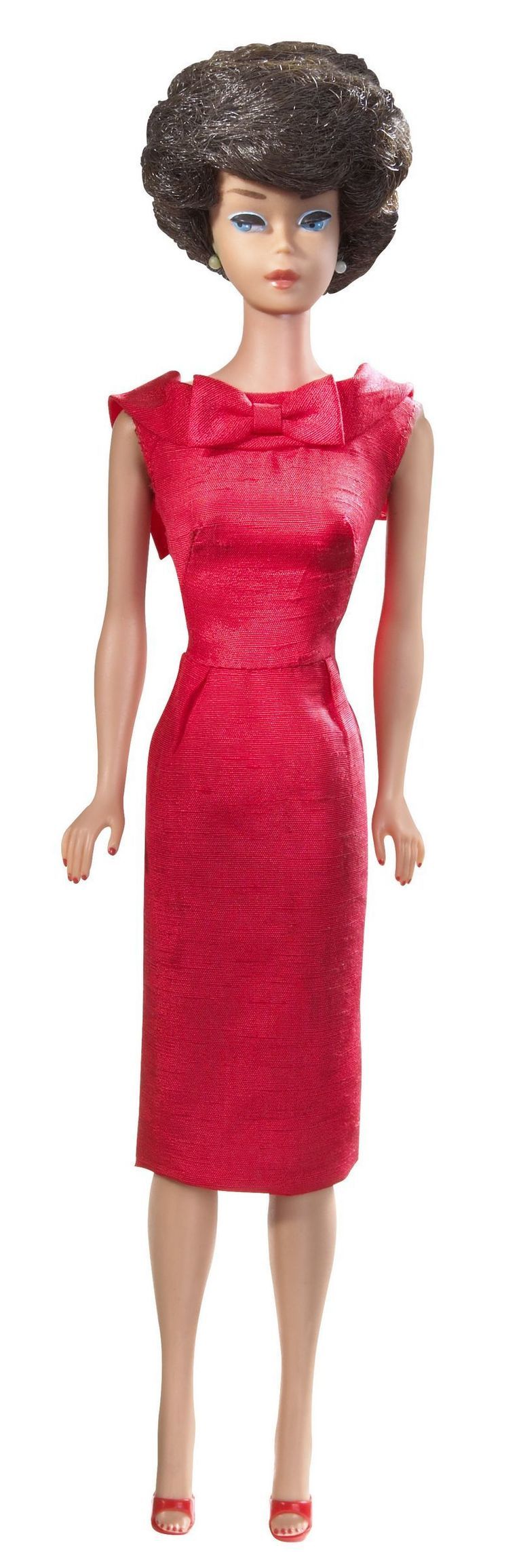 Clothing, Dress, Sleeve, Shoulder, Red, Joint, Standing, Magenta, One-piece garment, Pattern, 