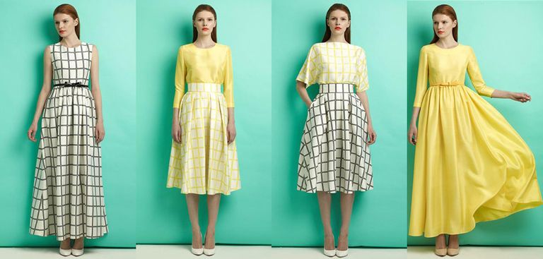 Clothing, Green, Blue, Yellow, Sleeve, Dress, Pattern, Shoulder, Textile, Joint, 