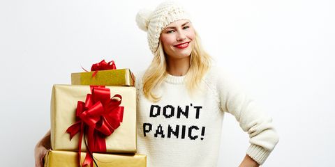 Sleeve, Costume accessory, Fashion, Waist, Christmas decoration, Fur, Christmas, Brown hair, Blond, Present, 